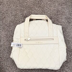 NWT Chic Cream Quilted Backpack